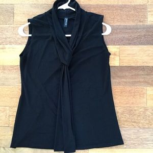J.M. Fleurette Black Sleeveless Top